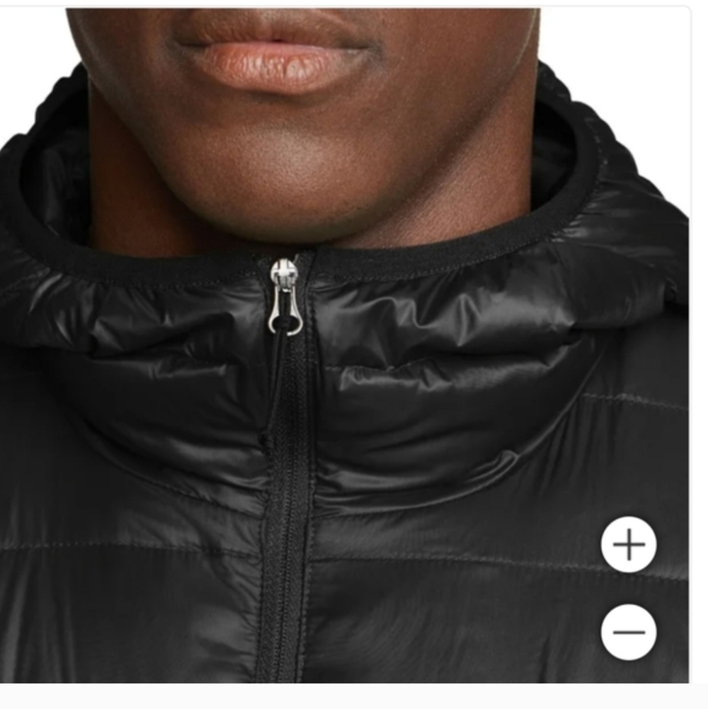 Eddie Bauer Men's Black DownPuffer Jacket with Hood Winter - Picture 6 of 6